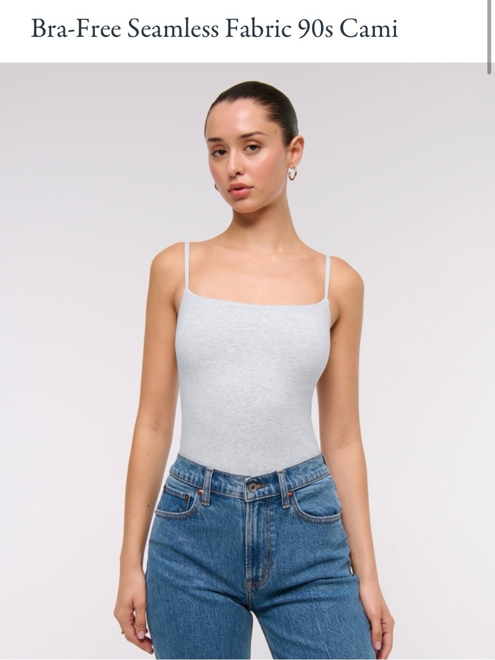AF Bra-Free Seamless 90s Cami - Light Gray